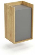 Corp depozitare modular Mobius 1D natur/gri – H83 cm