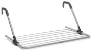 Uscator de rufe suspendat Branbatia 90300178, 4,5 m, Pentru pereti pana la 11 cm, Brate pliabile, Inox