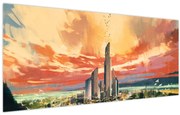 Tablou - Orașul pictat (120x50 cm)
