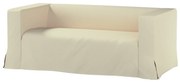 Husă canapea Klippan cu 2 locuri, lungă, cu pliuri contrastante