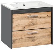 Masca cu 2 sertare Mayo Antracit 60 cm