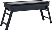 vidaXL Grătar de camping portabil, 60 x 22,5 x 33 cm