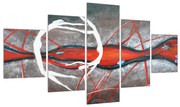 Tablou abstract - pictura cu dansatori (125x70 cm), în 40 de alte dimensiuni noi