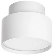 Mini Plafoniera LED cu lumina ambientala in sus Ovidia alb D-11cm