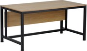 Birou, stejar/negru, 120x80 cm, KILIS NEW