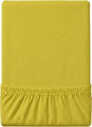 Cearsaf Jersey EXCLUSIVE cu elastic 90x200 cm Galben Gramaj (densitatea fibrelor): Lux (190 g/m2)