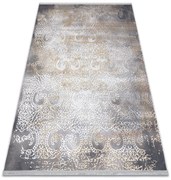 Covor LUCE 84 modern ornament vintage - structural gri / muştar