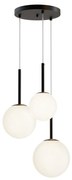 Lustra cu 3 pendule design modern Basic form negru