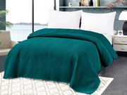 Cuvertura de pat din catifea turcoaz cu model ARROW VELVET Dimensiuni: 170 x 210 cm