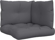 vidaXL Perne de paleți, 3 buc., antracit, material textil