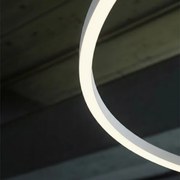 Ideal Lux - Lustră LED suspendată pe cablu ORACLE SLIM LED/37W/230V 4000K Ø 70 cm alb