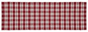 Traversă de masă Happy chec burgundy/negru , 30 x 90 cm, 30 х 90 cm