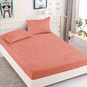 Lenjerie de pat 3 cu elastic 100% bumbac - a734 de la Onesleep