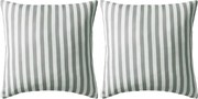 vidaXL Perne de exterior, 2 buc, imprimeu dungi, 45 x 45 cm, gri