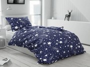 Lenjerie de pat din bumbac Culoare albastru inchis, NIGHT SKY