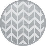 vidaXL Covor de exterior, ARAKIL gri, Ø120 cm, PP