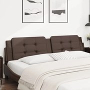 vidaXL Pernă pentru tăblie pat, maro, 200 cm, piele artificială