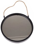 Oglindă suspendată din plastic Embellir negru,diametru 25 cm, diam. 25 cm