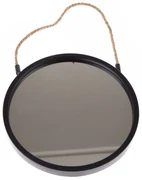 Oglindă suspendată din plastic Embellir negru,diametru 25 cm, diam. 25 cm