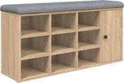 vidaXL Bancă pentru pantofi stejar sonoma 102x32x50 cm lemn prelucrat