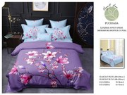 Lenjerie De Pat Finet Premium - Mov Bleu Magnolii