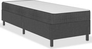 vidaXL Pat continental, gri închis, 100x200 cm, material textil