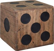 vidaXL Cutie de depozitare Mindi Lemn 40x40x40 cm, Design tip zar