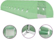 vidaXL Seră, 45 m², 15 x 3 x 2 m