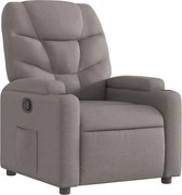 vidaXL Fotoliu rabatabil, gri taupe, material textil