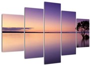 Tablou cu nivelul apei la răsăsrit de soare (150x105 cm)