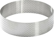 Inel de tort perforat rotund De Buyer 3098.05, 12,5 cm, oțel inoxidabil, 12,5 cm