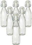 Sticlă cu închidere cu clips, 0,5 l, 6 buc., 0,5 l