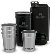 Set sticlă și pahare de tărie negru 6 buc. din oțel inoxidabil 250 ml Adventure Black – Stanley