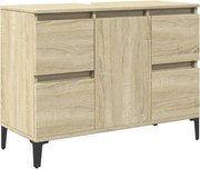 vidaXL Dulap de chiuvetă, stejar sonoma, 80x33x60 cm, lemn prelucrat