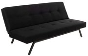 Canapea extensibilă BAKU, 2 locuri, neagră