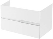 Mobilier pentru lavoar pe blat 100 cm, alb lucios, Fluminia Toledo 100 cm