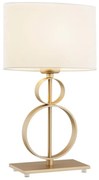 Veioza, lampa de masa design modern Perseo crem, auriu