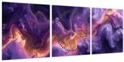 Tablou - Nebuloasa purpurie (cu ceas) (90x30 cm)