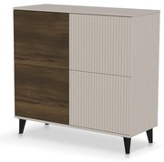 Comoda Random 2 KM-2 casmir/nuc/negru L100 cm