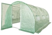 Politunel de grădină cu ușă de intrare fixă 300 x200 x 200 cm, verde