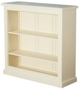 Biblioteca, crem, din lemn masiv, L102 cm, aspect vintage, Paris