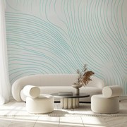 Fototapet - Linii albastre simple (147x102 cm)