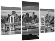 Tablou - Negru și alb oraș mare (90x60 cm)