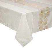 Traversa de masa cu model auriu, 45 x 200 cm