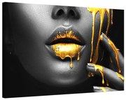 Metallic Gold Drips