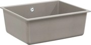 vidaXL Chiuvetă Gri 530 x 460 mm 80% Quartz și 20% Rășină