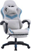 Scaun de birou/gaming, gri/albastru, ZODIA