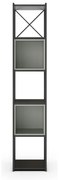 Bibliotecă verde/neagră 36x179 cm Anya – Marckeric