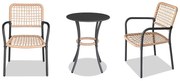 Set mobilier de grădină Abril (natural + antracit) (pentru 2 persoane). 1121234