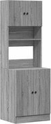 vidaXL Dulap de bucătărie, gri sonoma, 60x50x180 cm lemn prelucrat
